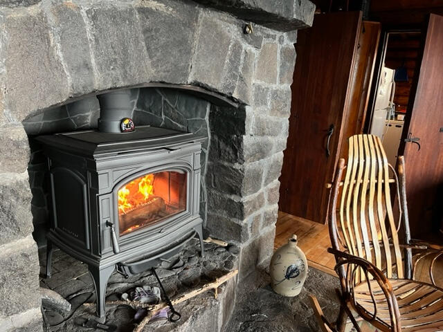 Wood stove and rocker