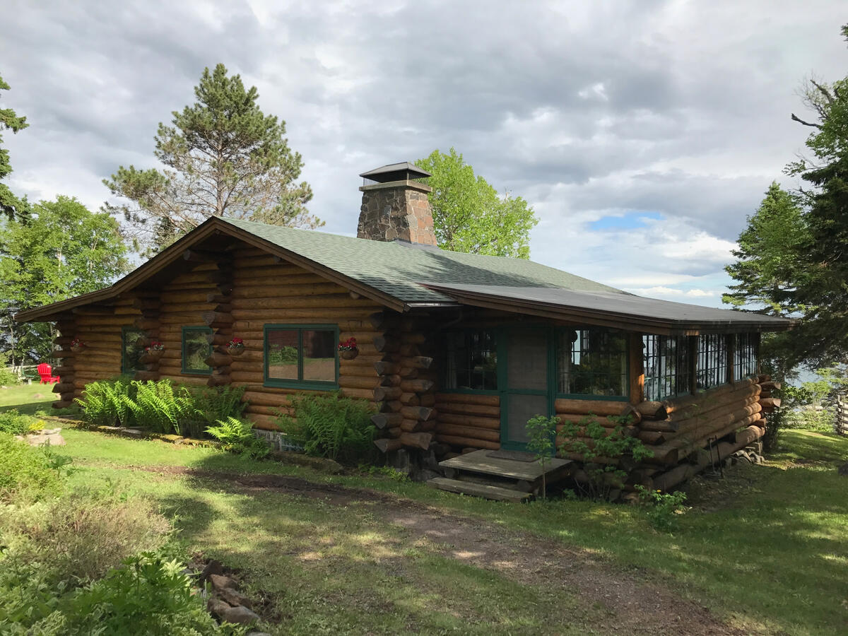 Cabin from the gardenside
